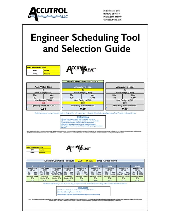 AccuValve Engineering Tool