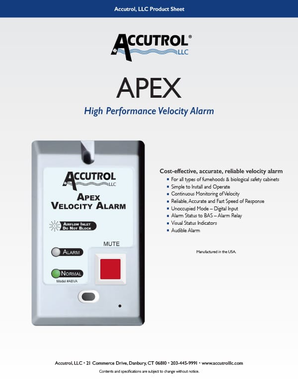 AVC Fume Hood Control System