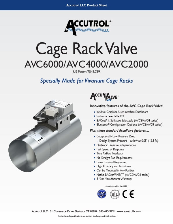AVC6000 Cage Rack Valve-Product-Sheet