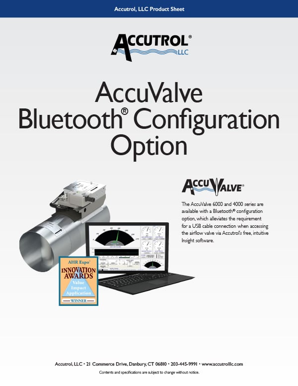 AccuValve Bluetooth Configuration Option